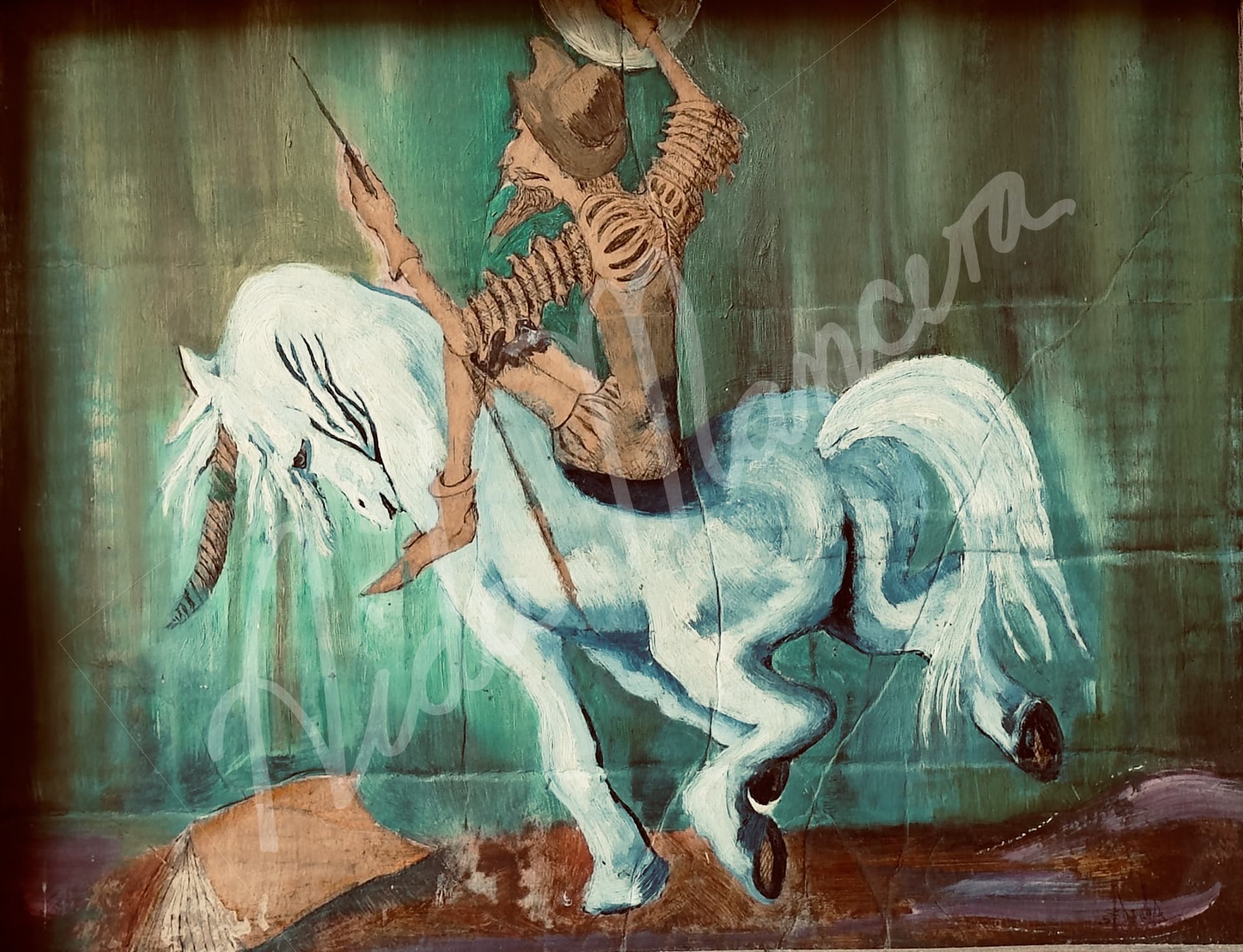 Quijote en unicornio