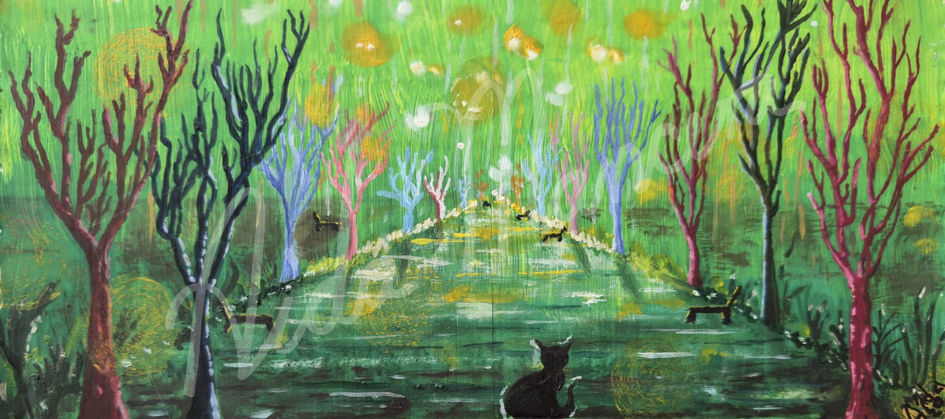 Gato en el camino